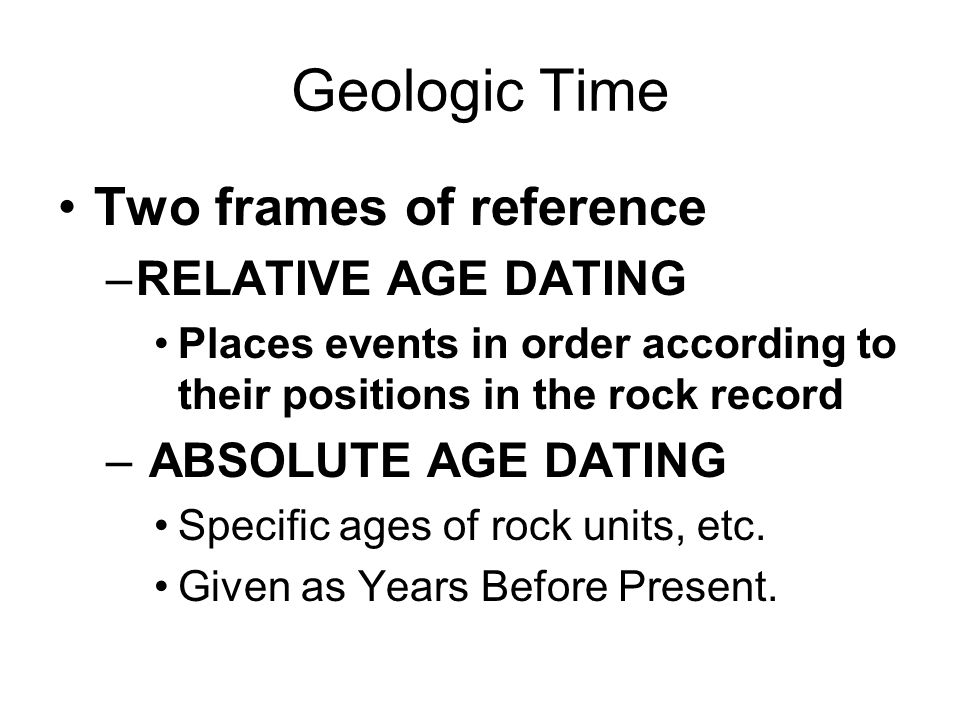 dating time frames